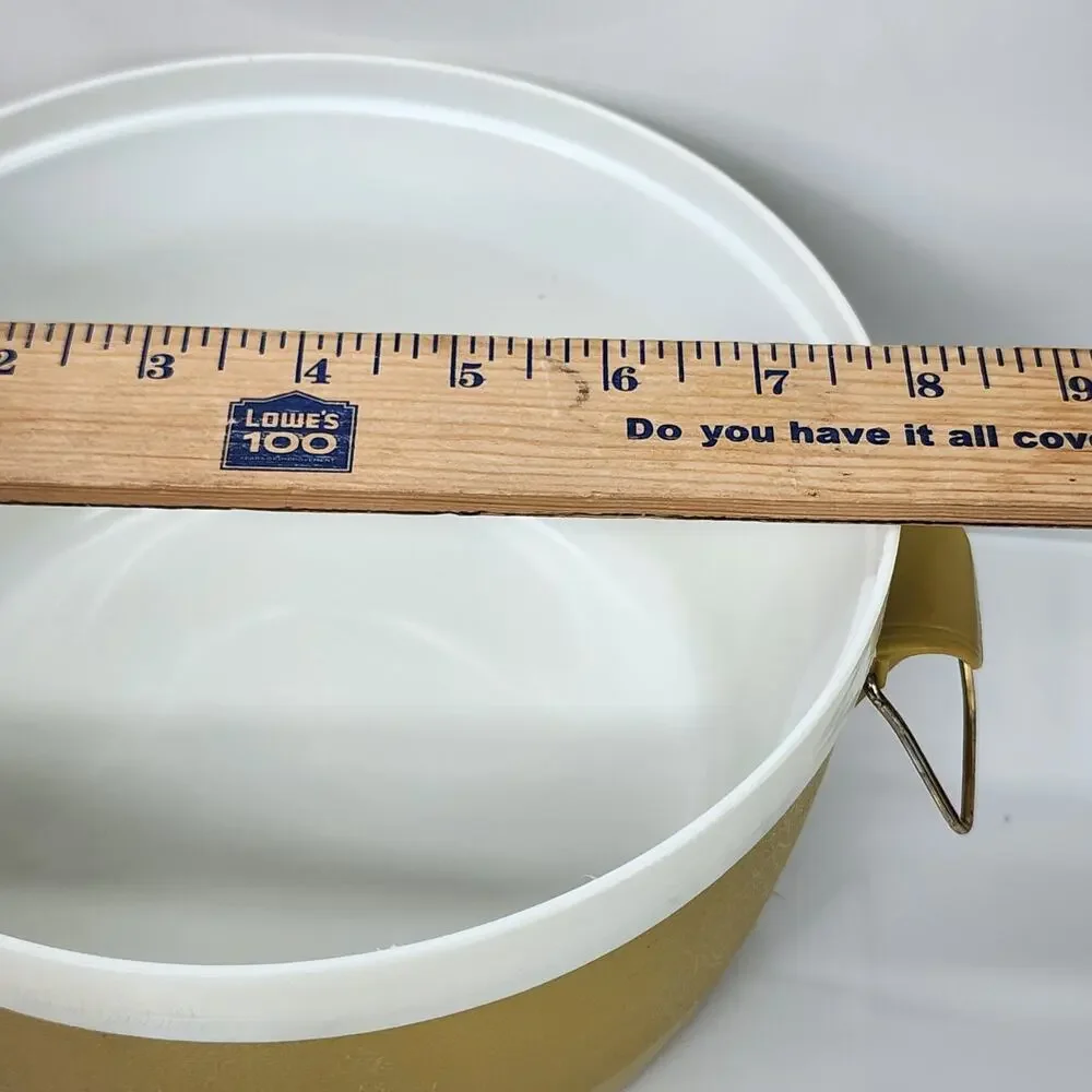 SunFrost Therm-O-Ware Ice Bucket Gold Vintage Barware Hot Cold Insulated Lidded